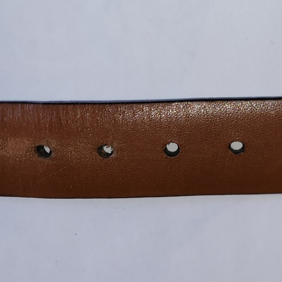 Men's Black Leather Belt - Size 36" - Picture 5 of 6